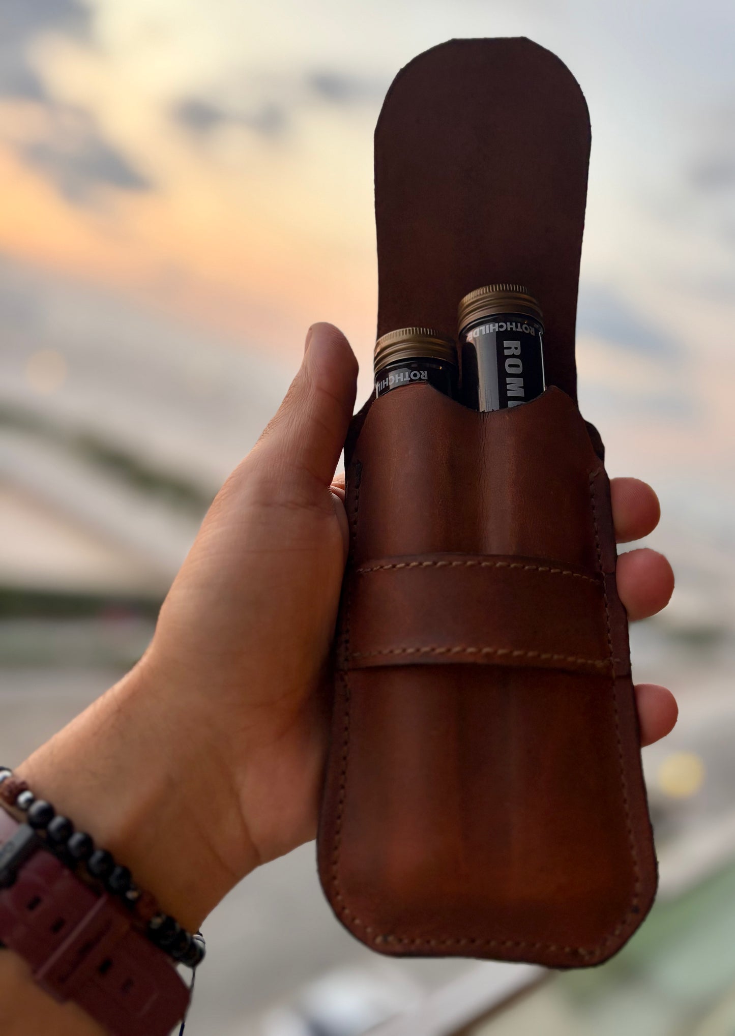 A - the Churchill cigar pouch