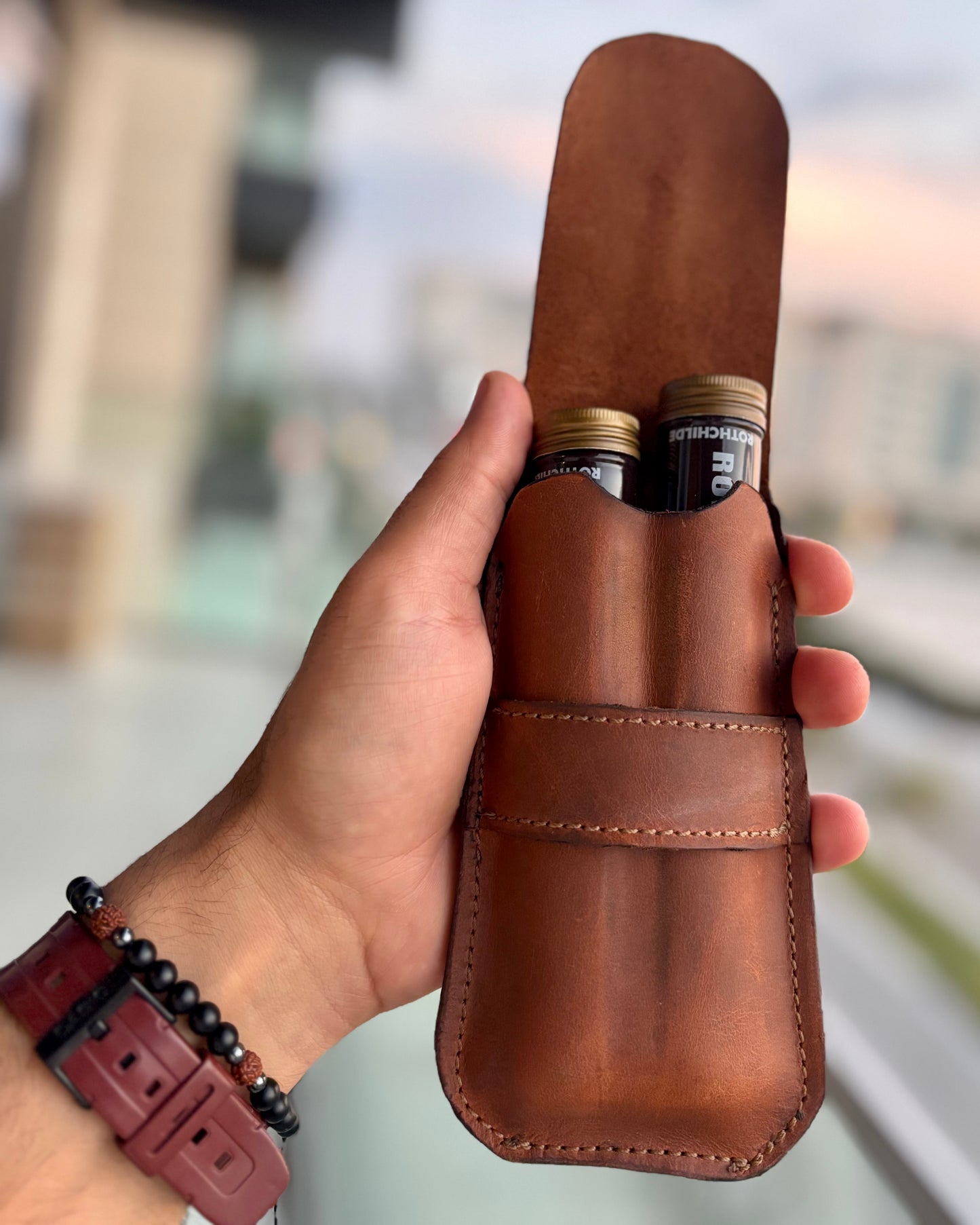 A - the Churchill cigar pouch