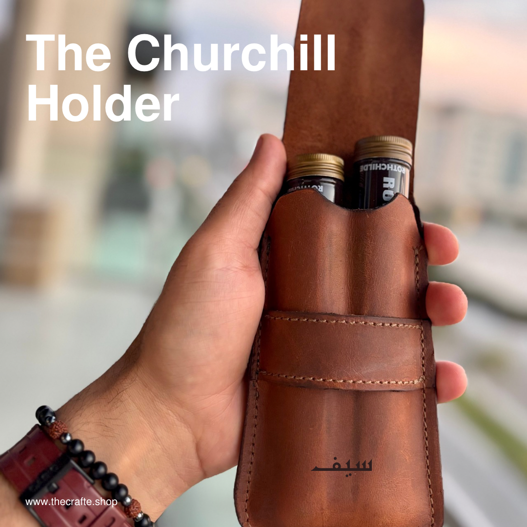A - the Churchill cigar pouch