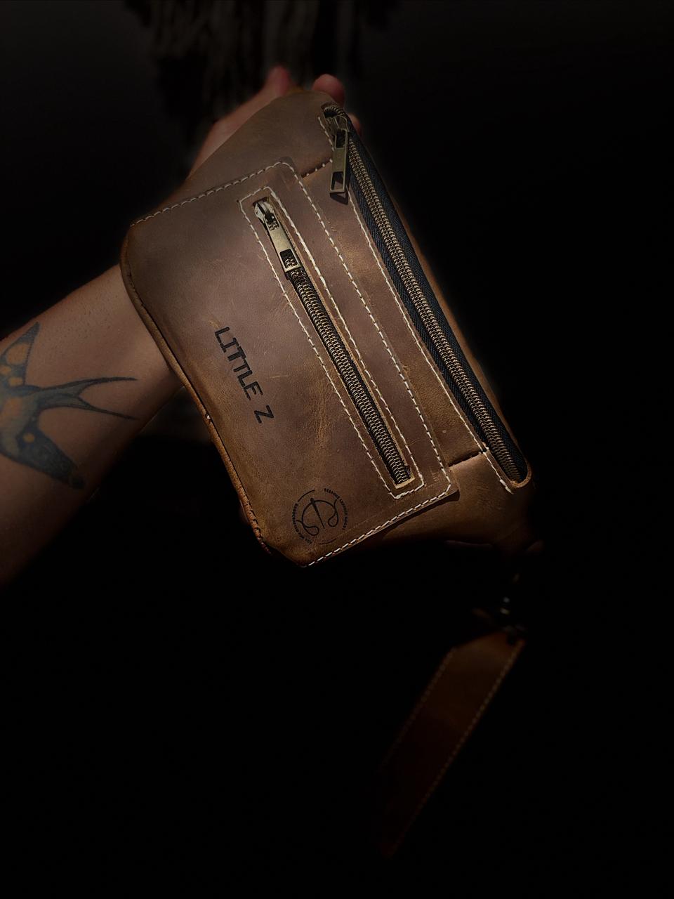 leather sling bag