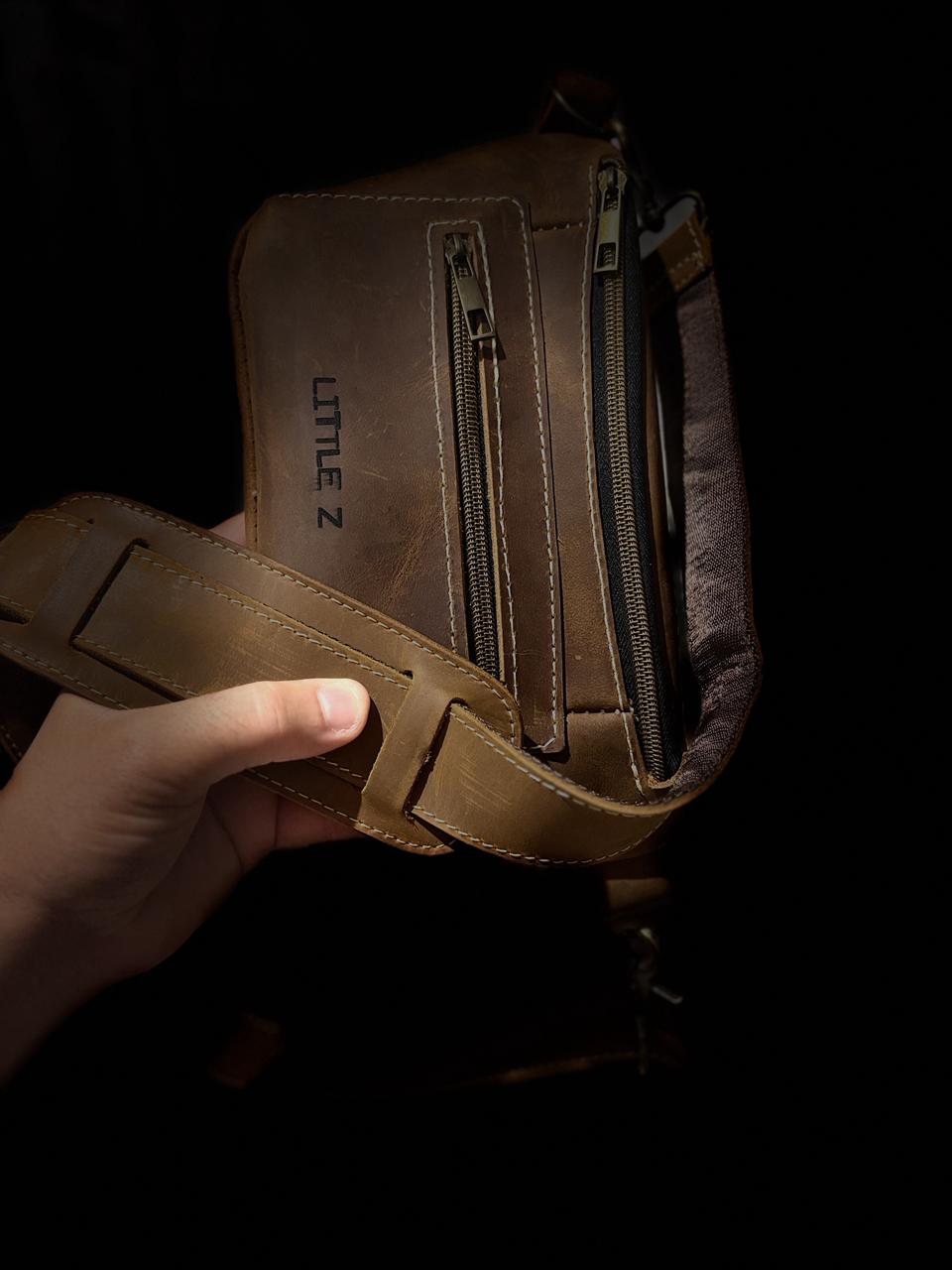 leather sling bag