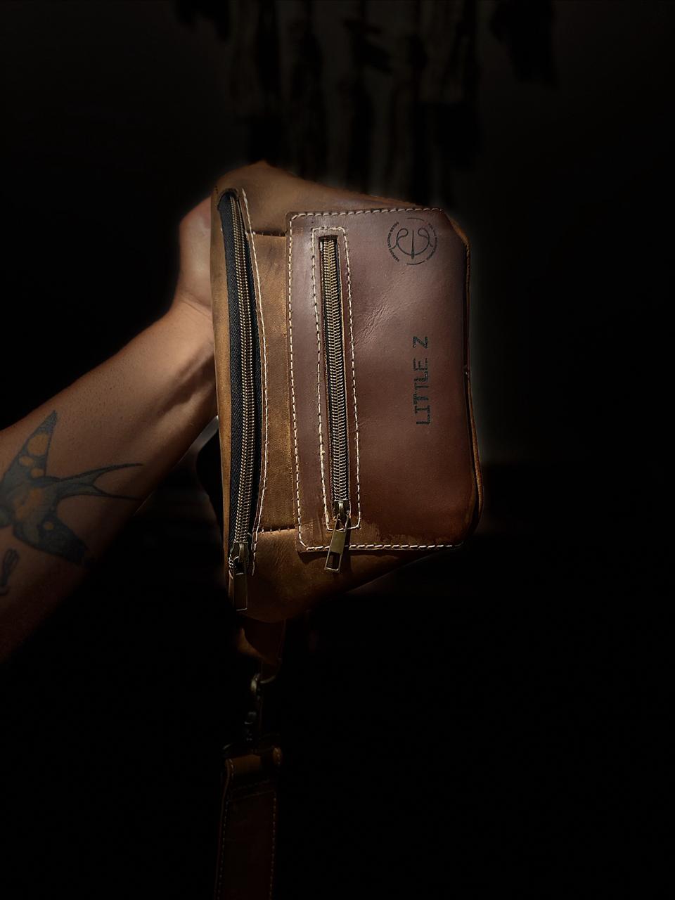 leather sling bag