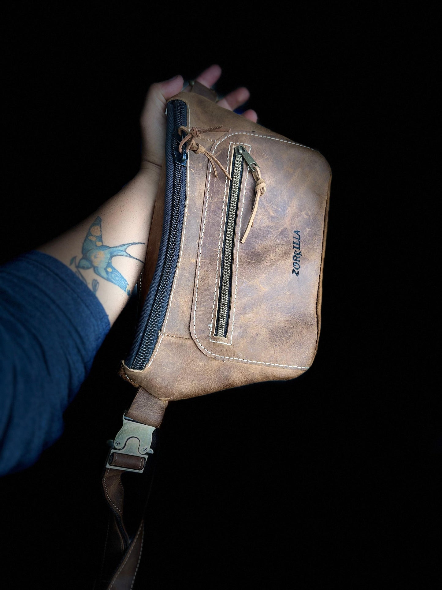 leather sling bag