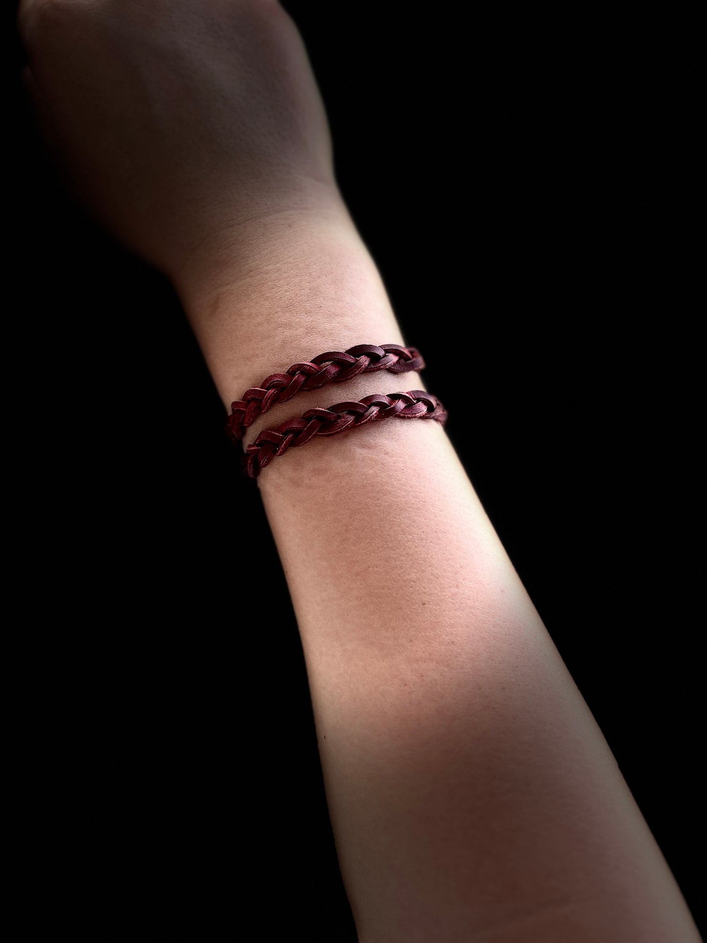 Double braided bracelet