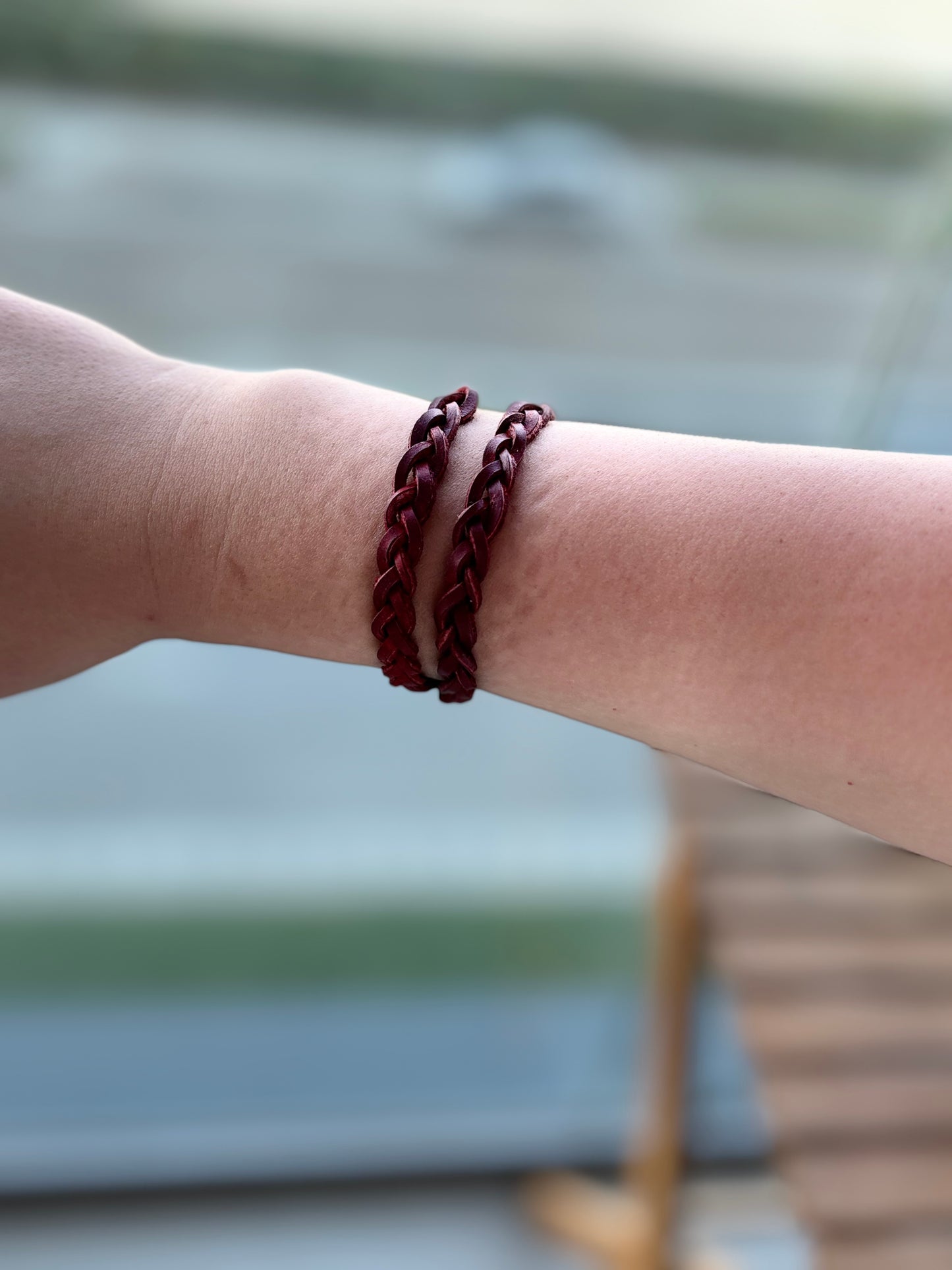 Double braided bracelet