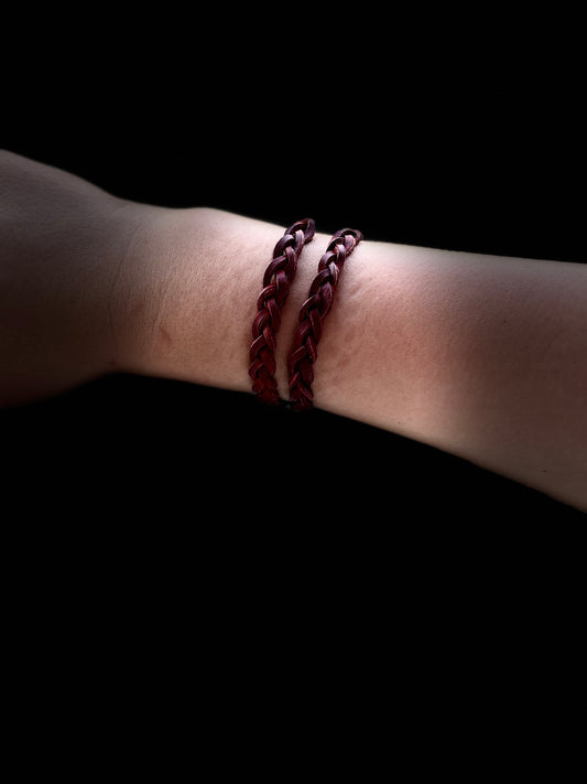 Double braided bracelet