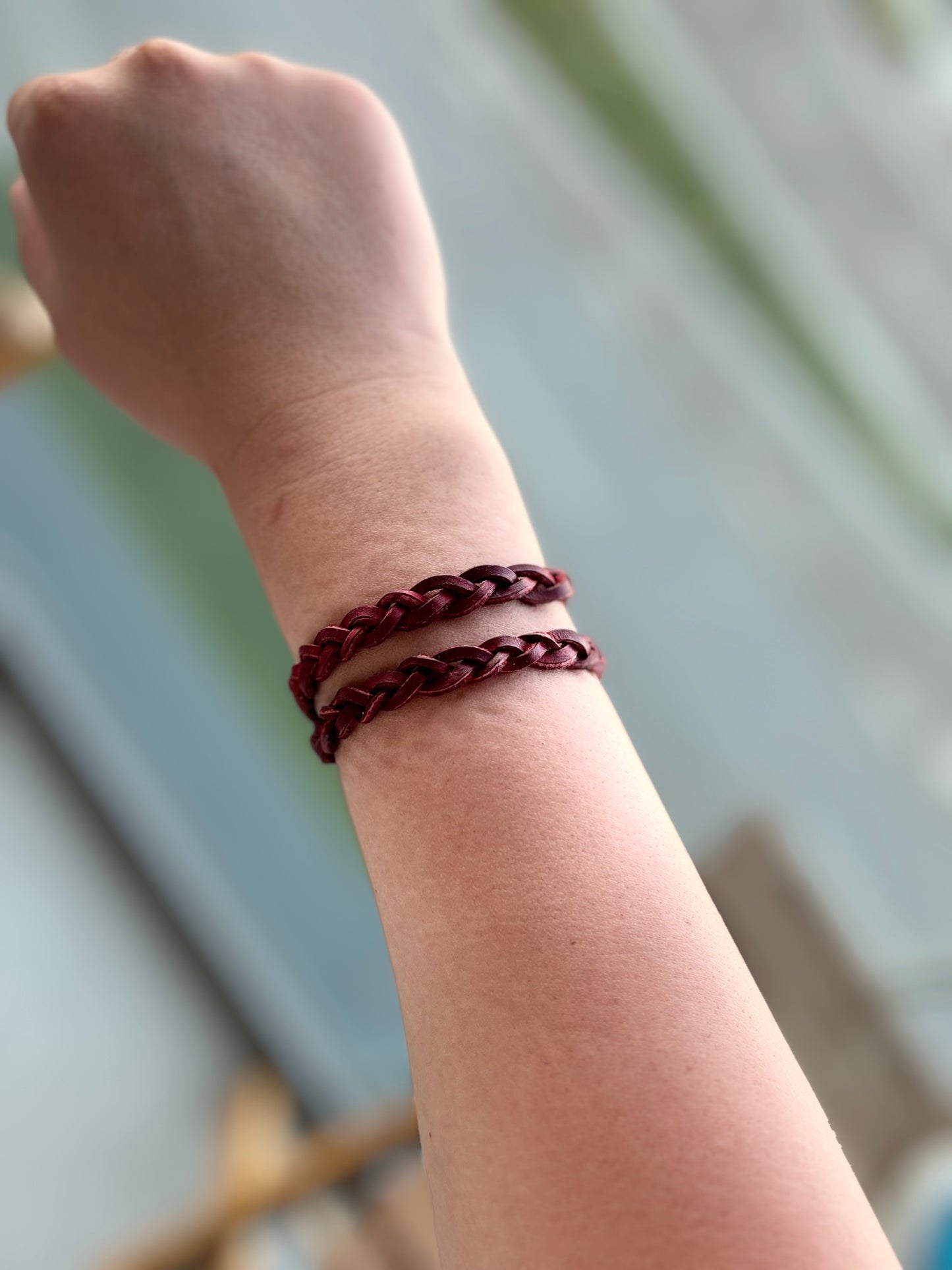 Double braided bracelet