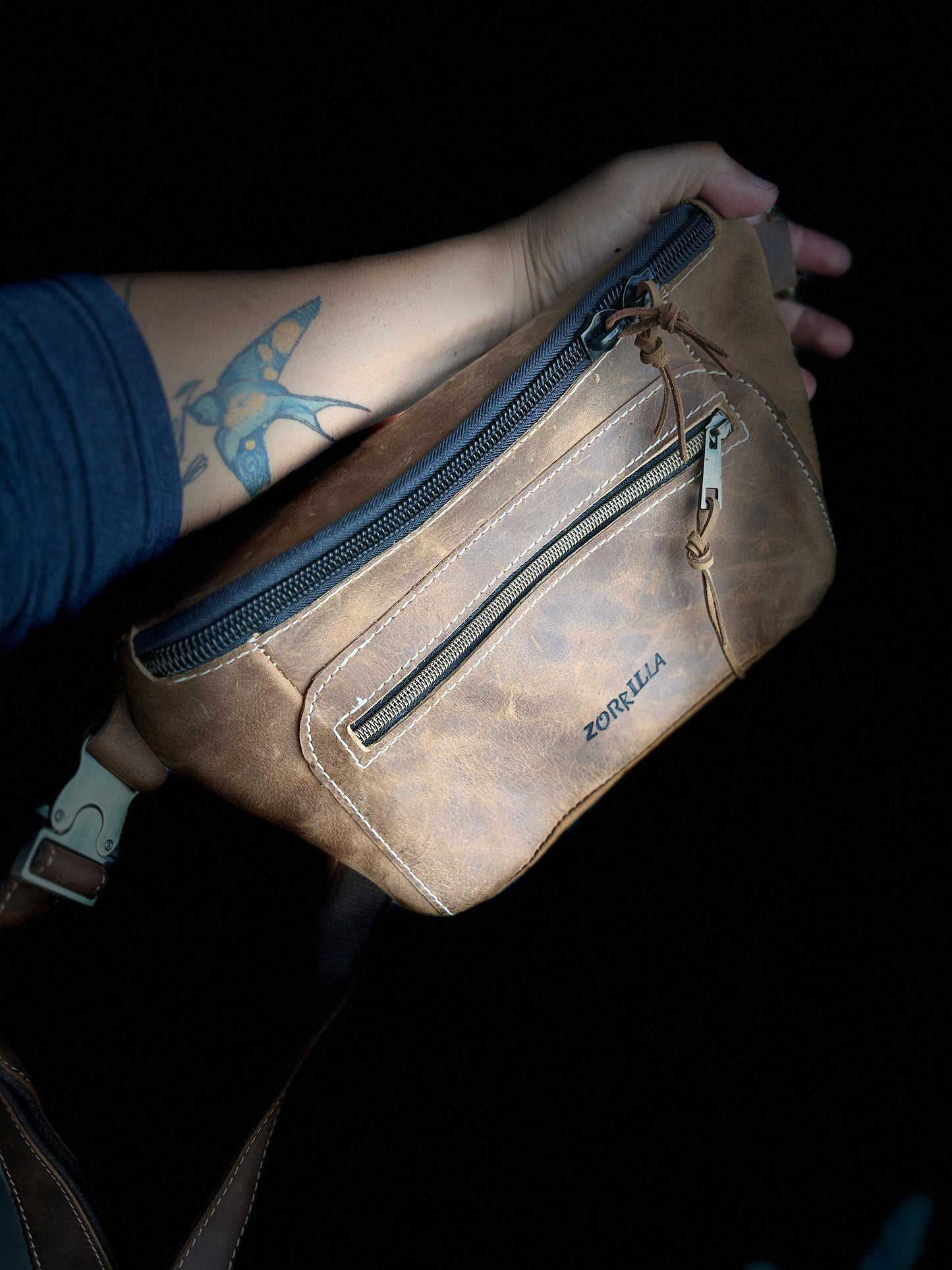 leather sling bag