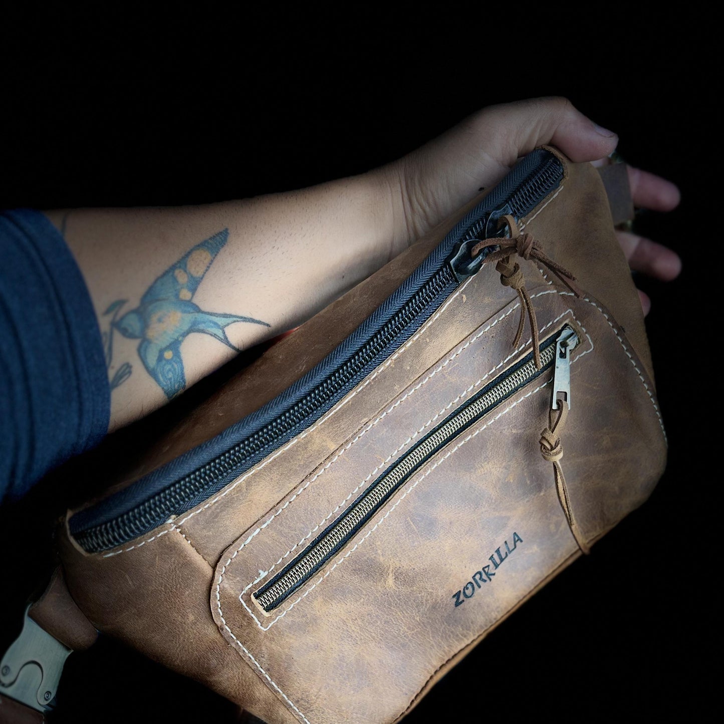 leather sling bag